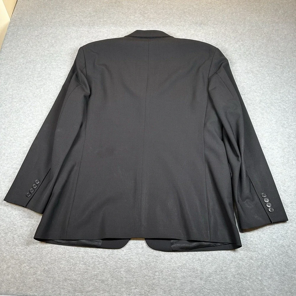 Brooks Brothers 346 Suit Blazer 41S Black Wool Blend 3‎ Button Stretch